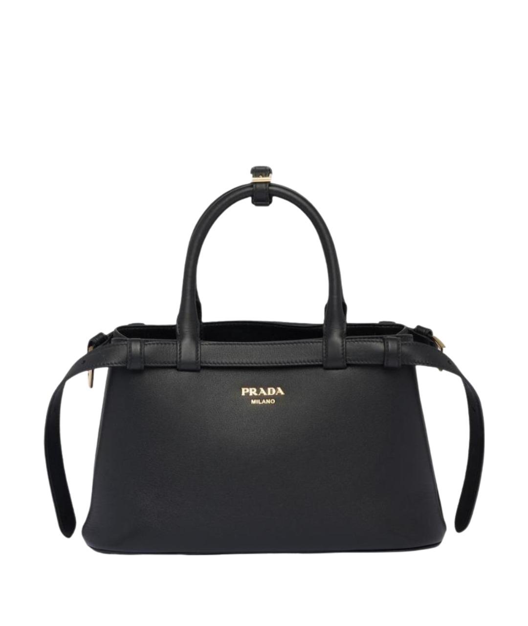PRADA Черная кожаная сумка через плечо, фото 1