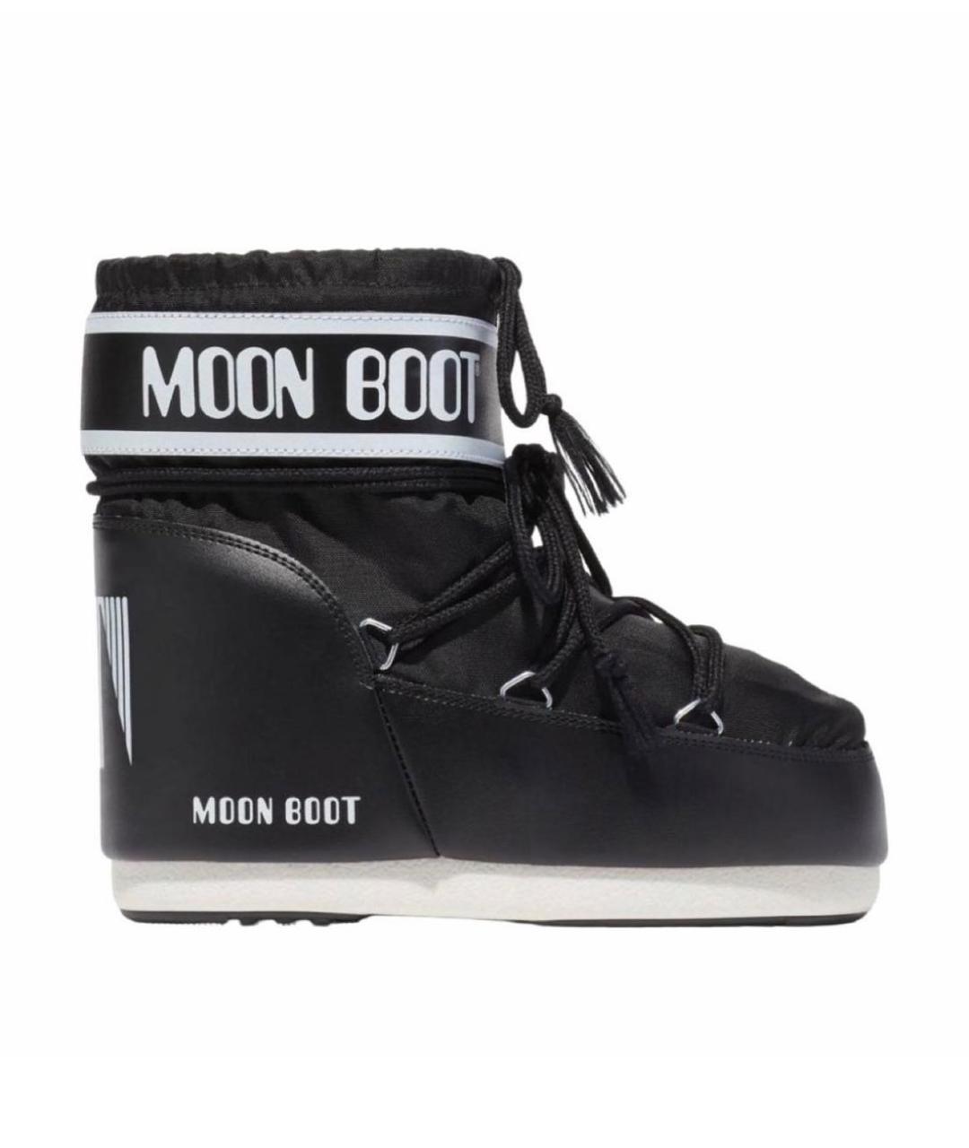 MOON BOOT Черные текстильные ботинки, фото 1