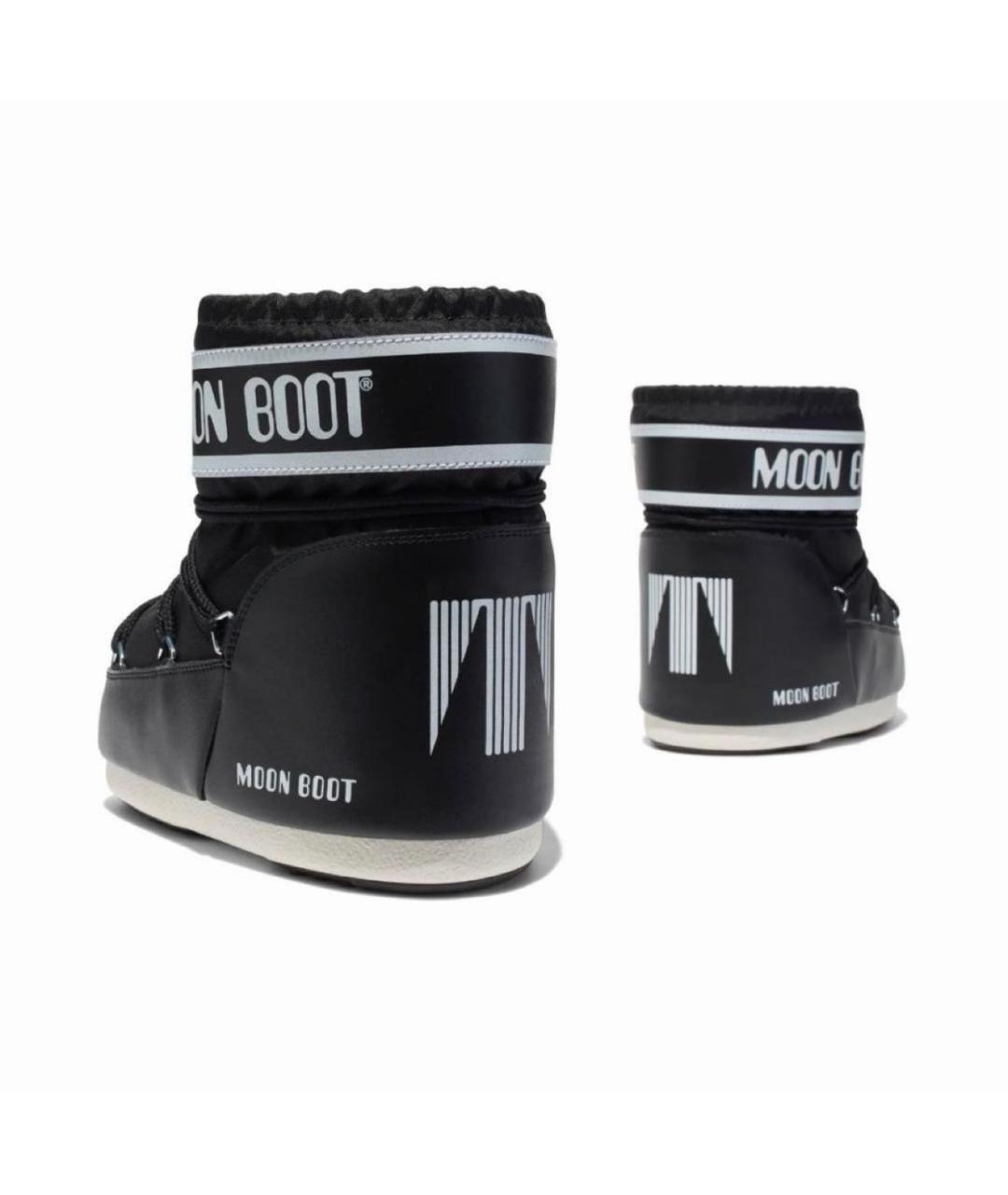 MOON BOOT Черные текстильные ботинки, фото 3