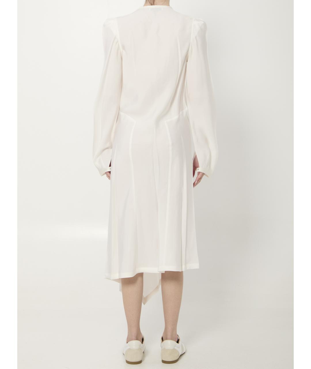 LEMAIRE Белое вискозное повседневное платье, фото 4