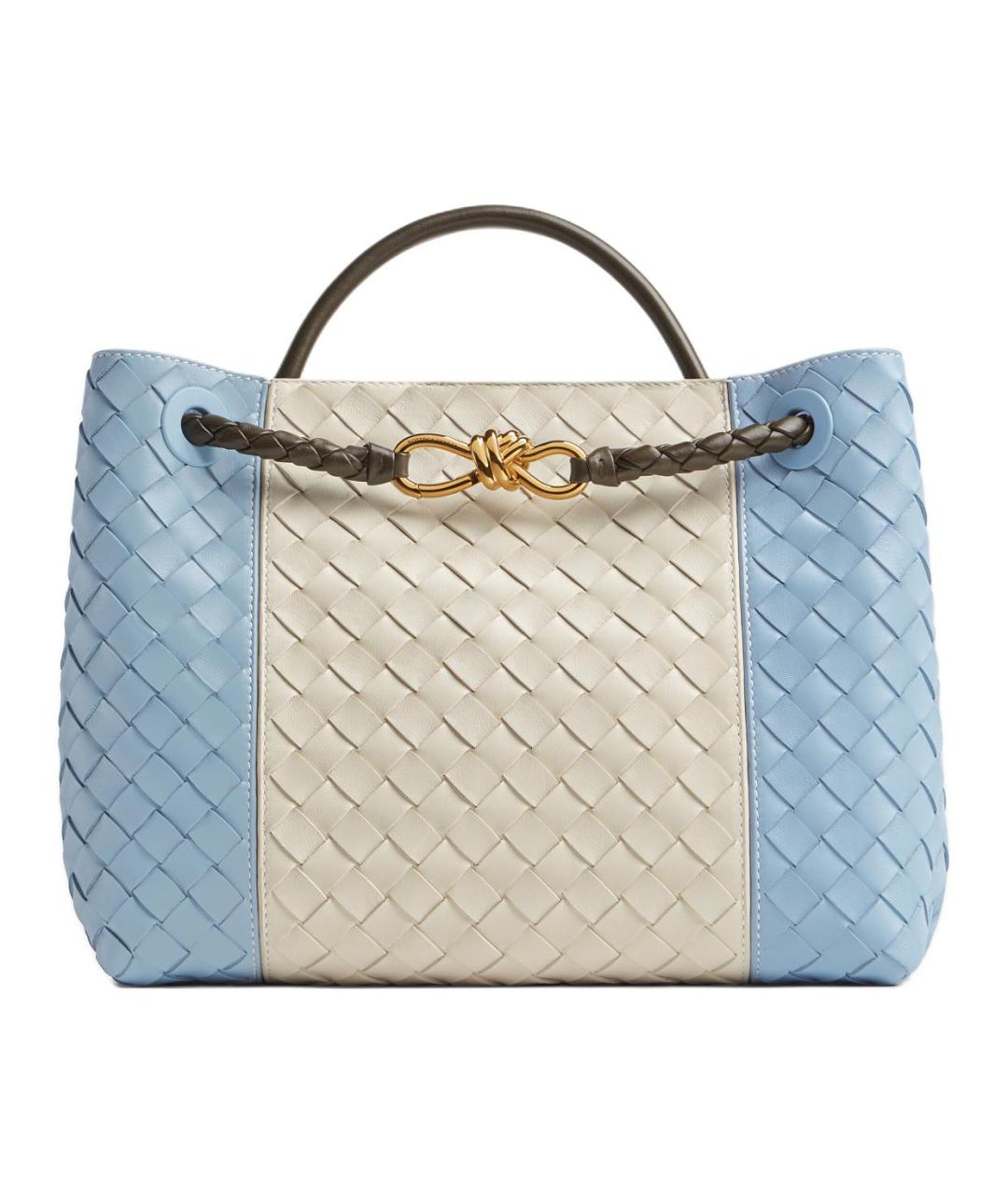 BOTTEGA VENETA Голубая сумка через плечо, фото 1