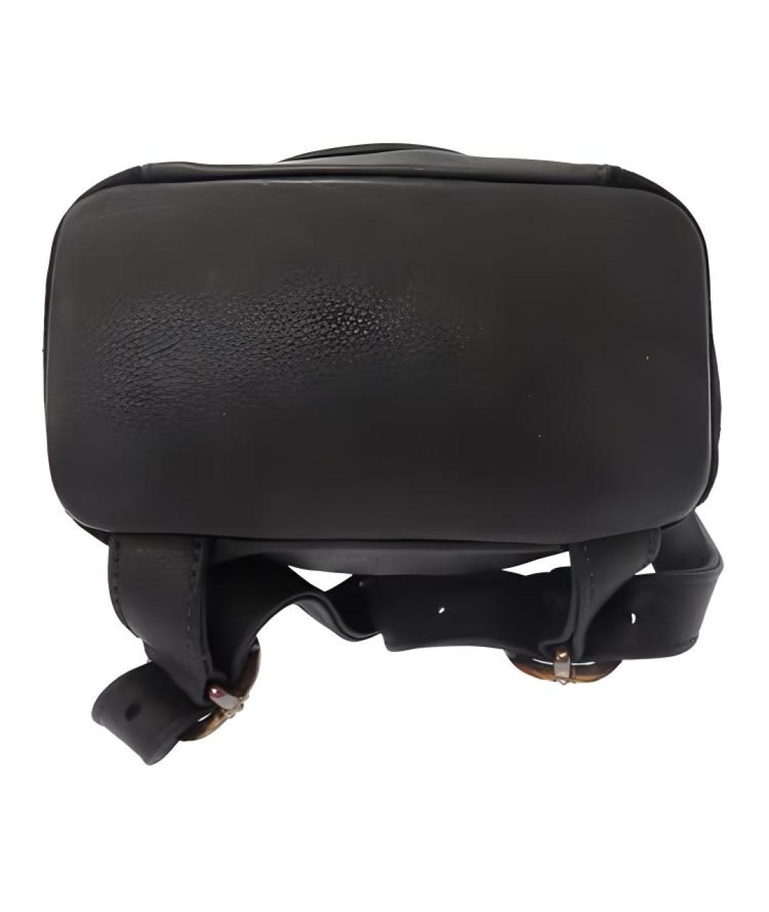 CHROME HEARTS Черный кожаный рюкзак, фото 3