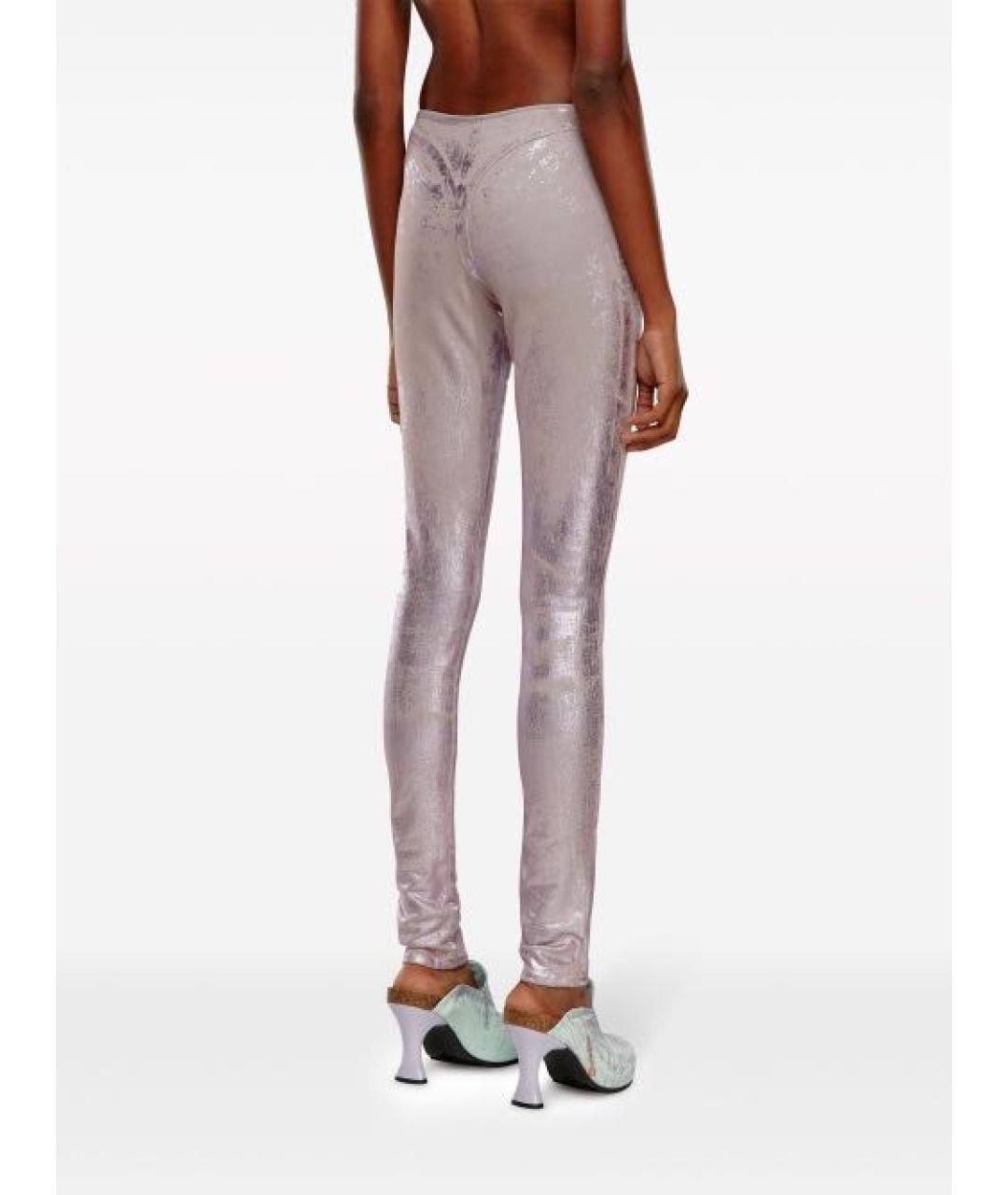 DIESEL Розовые хлопко-эластановые джинсы слим, фото 3