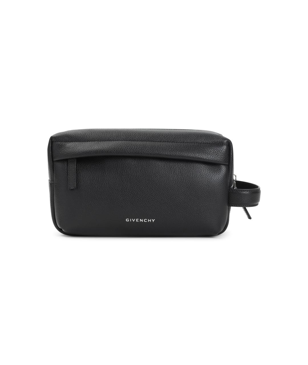 GIVENCHY Черная кожаная барсетка, фото 1