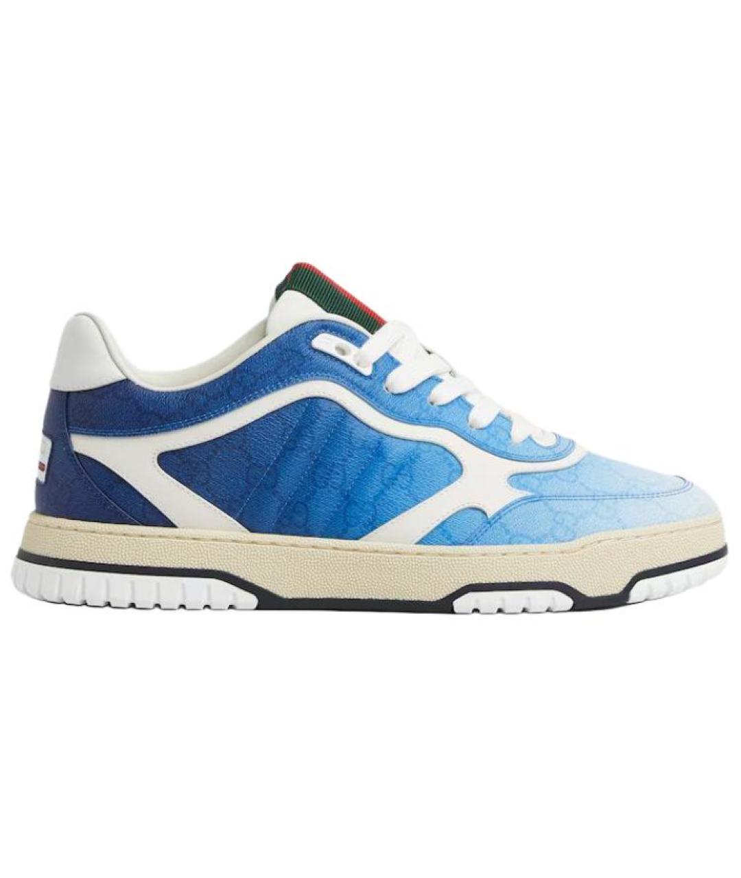 GUCCI Синие низкие кроссовки / кеды, фото 1