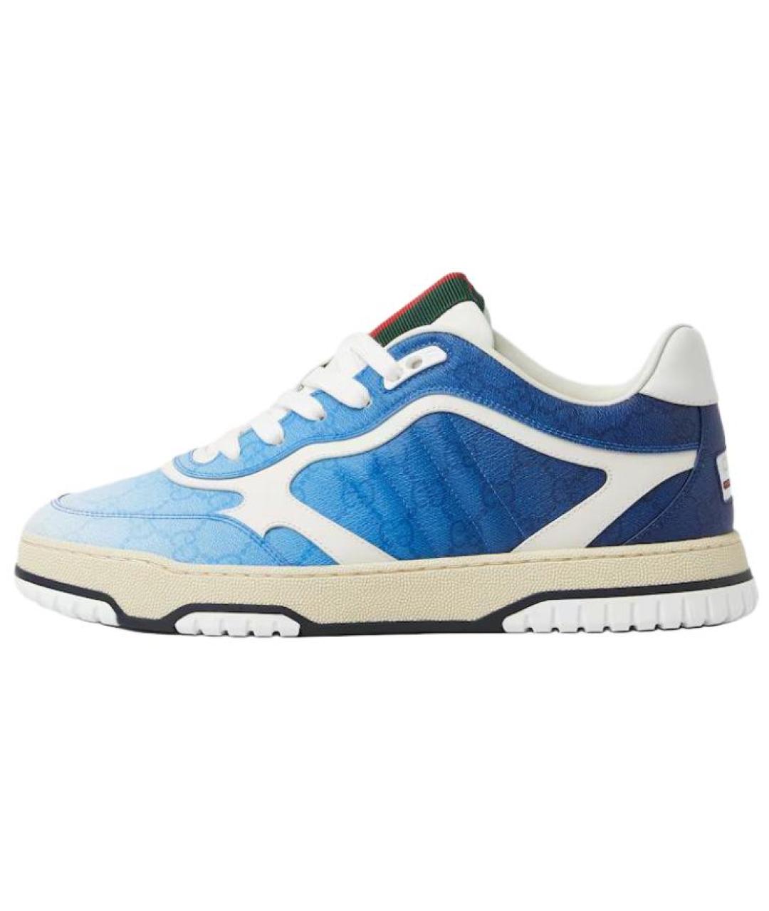 GUCCI Синие низкие кроссовки / кеды, фото 2
