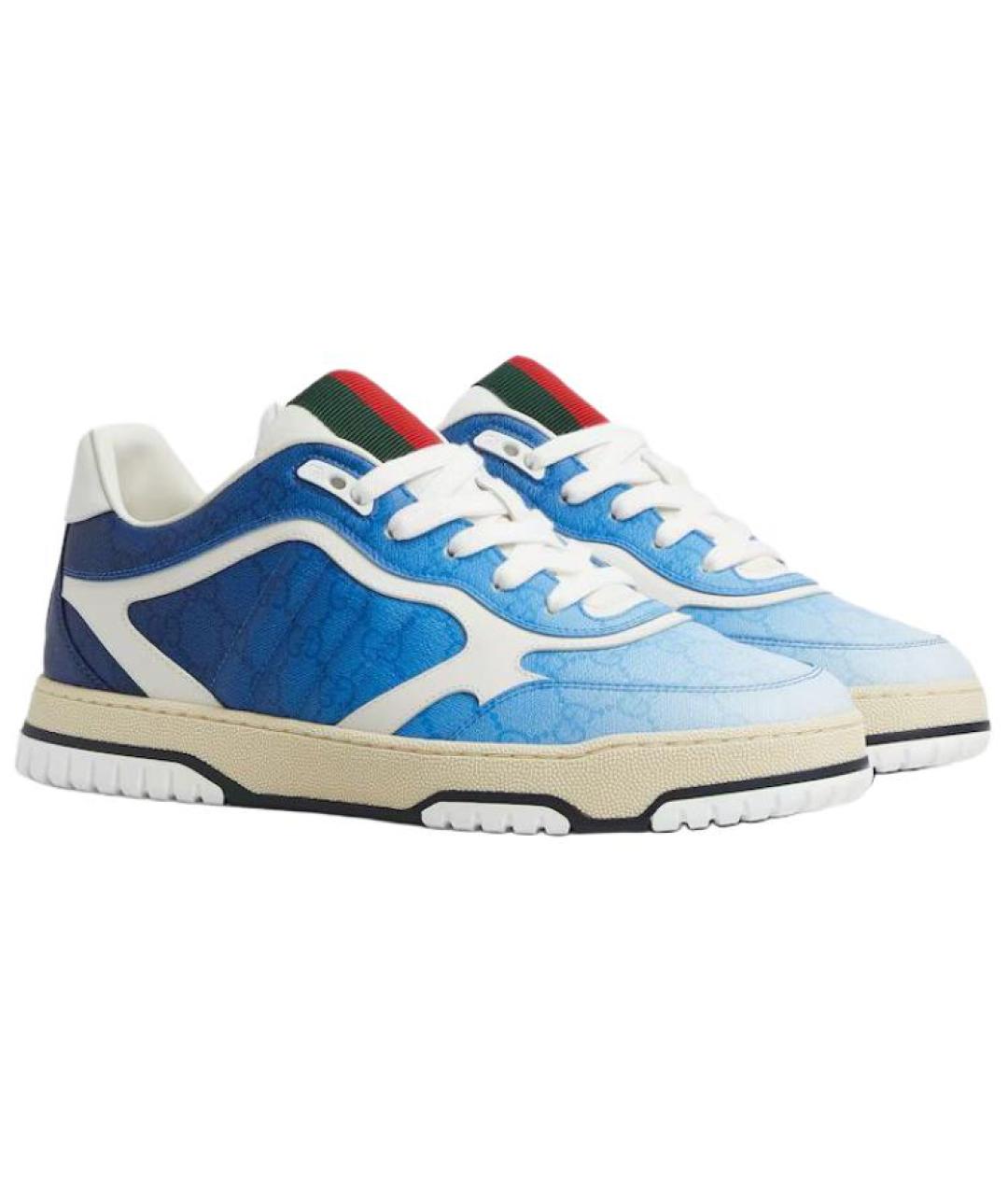 GUCCI Синие низкие кроссовки / кеды, фото 3
