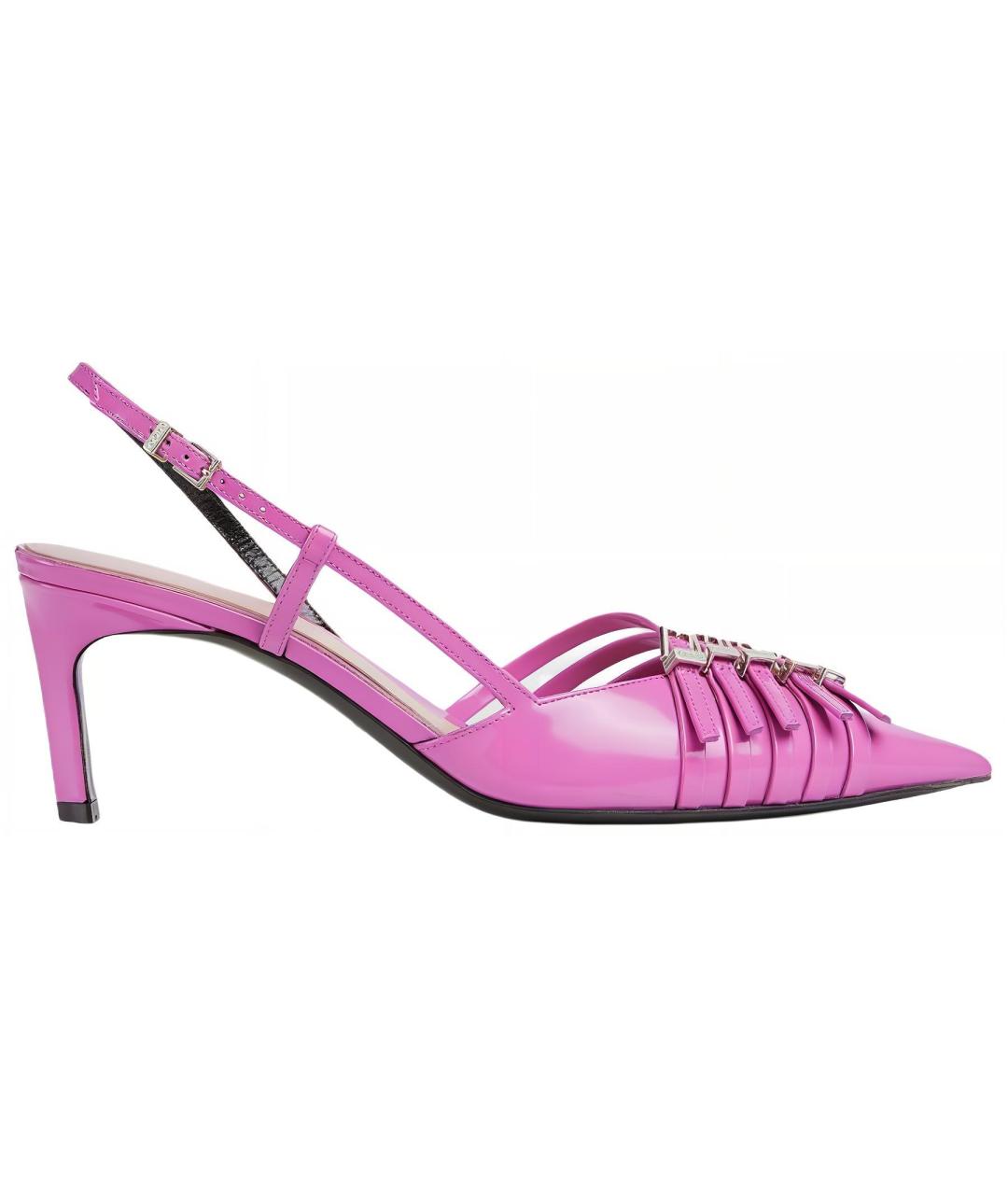 GUCCI Розовые кожаные туфли, фото 1