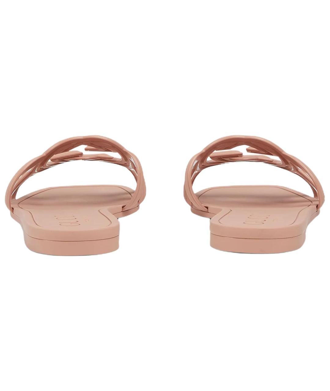 GUCCI Бежевые шлепанцы, фото 5