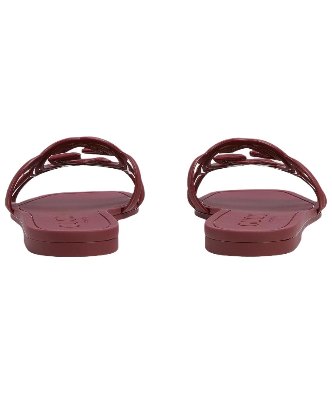 GUCCI Красные шлепанцы, фото 5