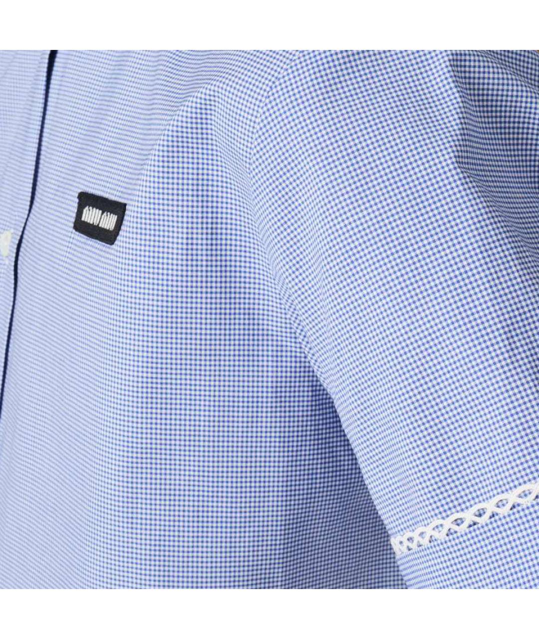 MIU MIU Голубая рубашка, фото 5
