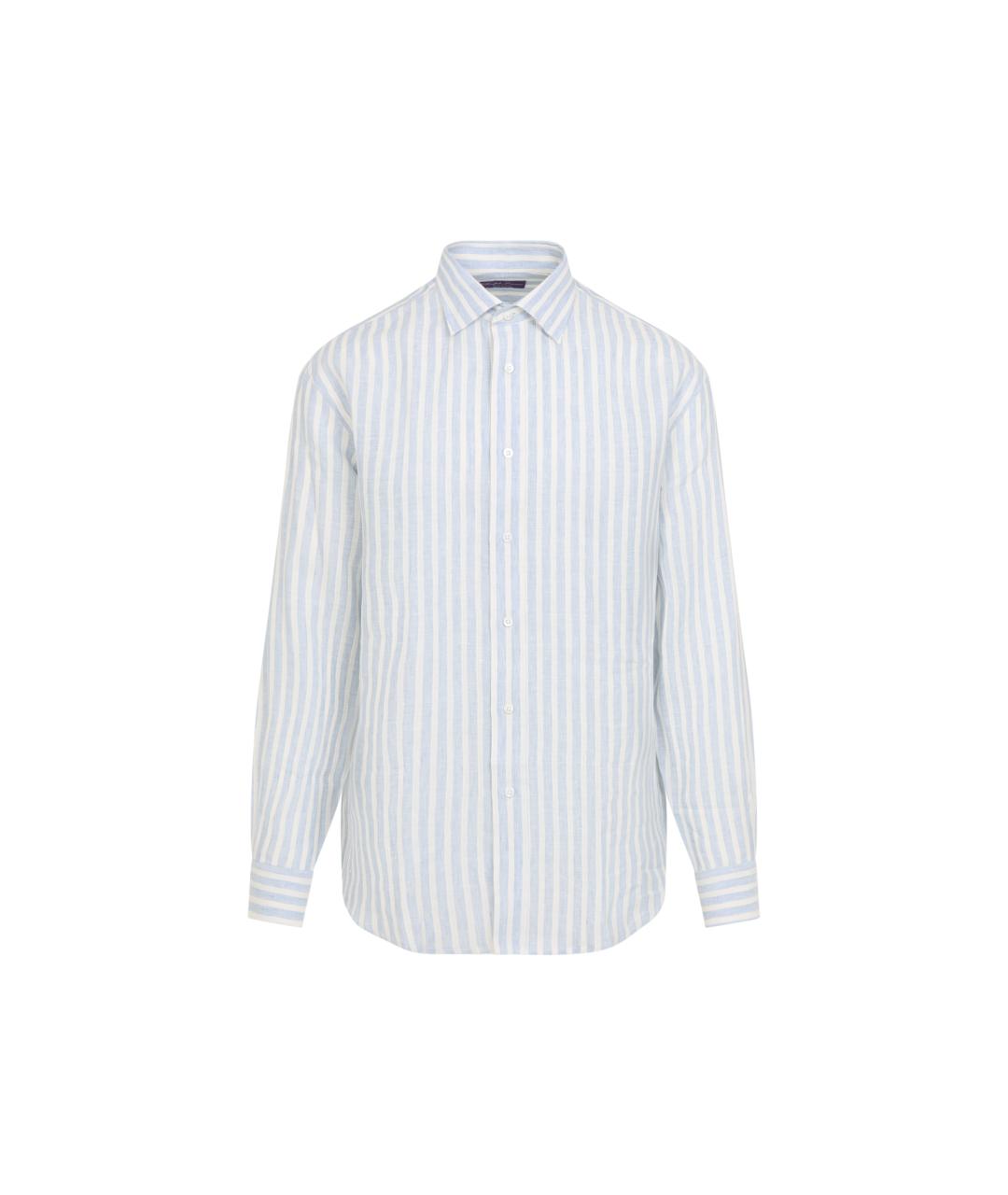 RALPH LAUREN PURPLE LABEL Голубая кэжуал рубашка, фото 1