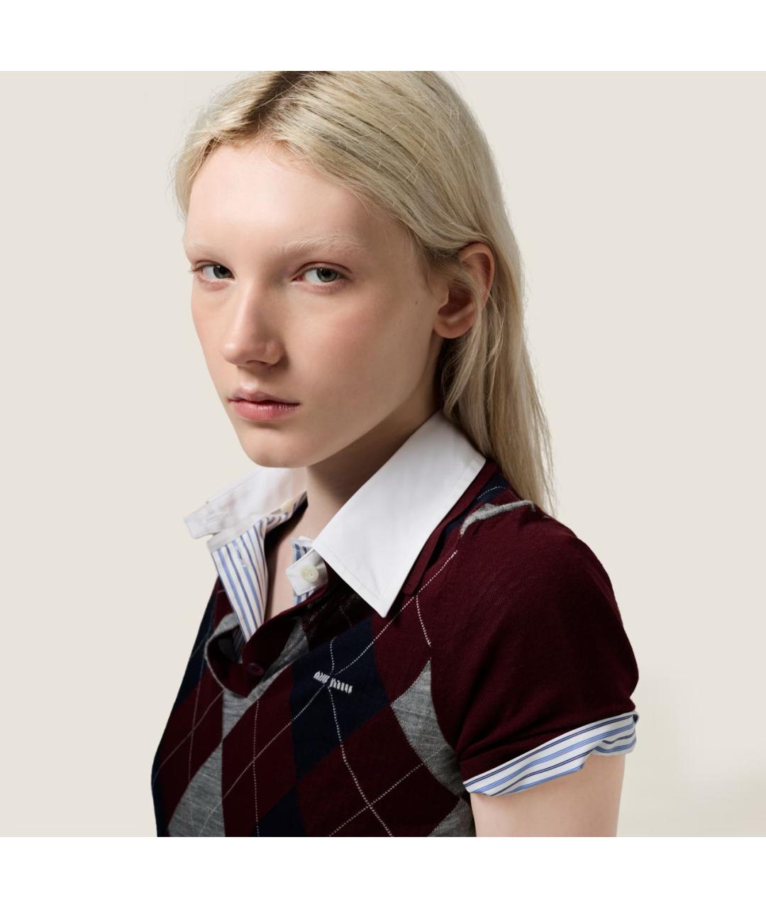 MIU MIU Мульти шерстяной джемпер / свитер, фото 7