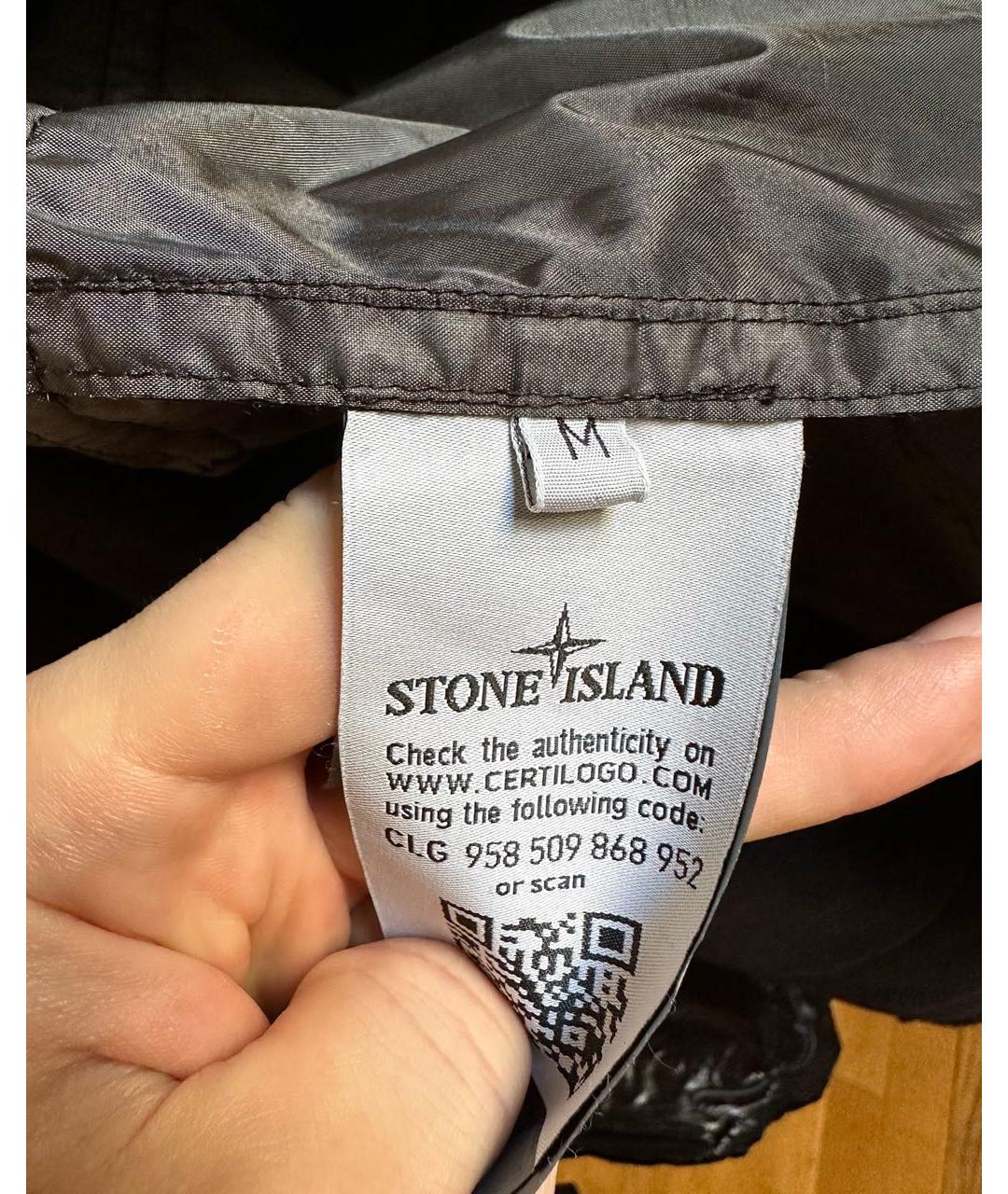 STONE ISLAND Черная куртка, фото 7