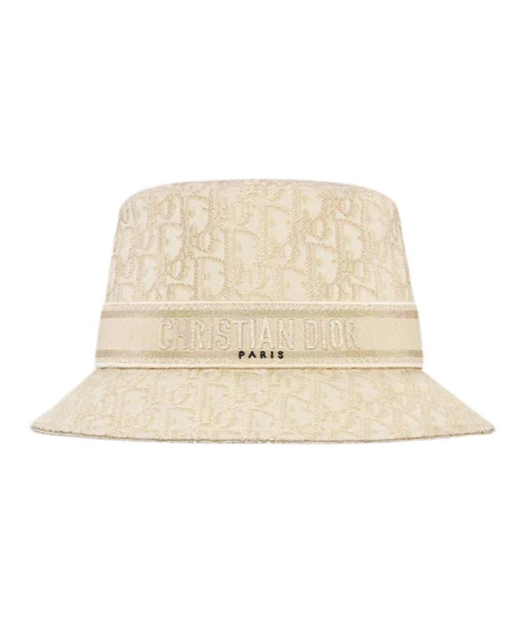 CHRISTIAN DIOR Бежевая панама, фото 1