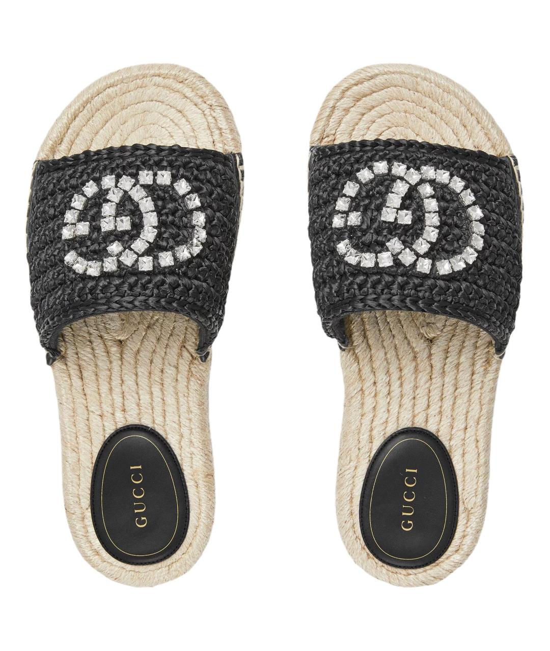 GUCCI Черные шлепанцы, фото 4