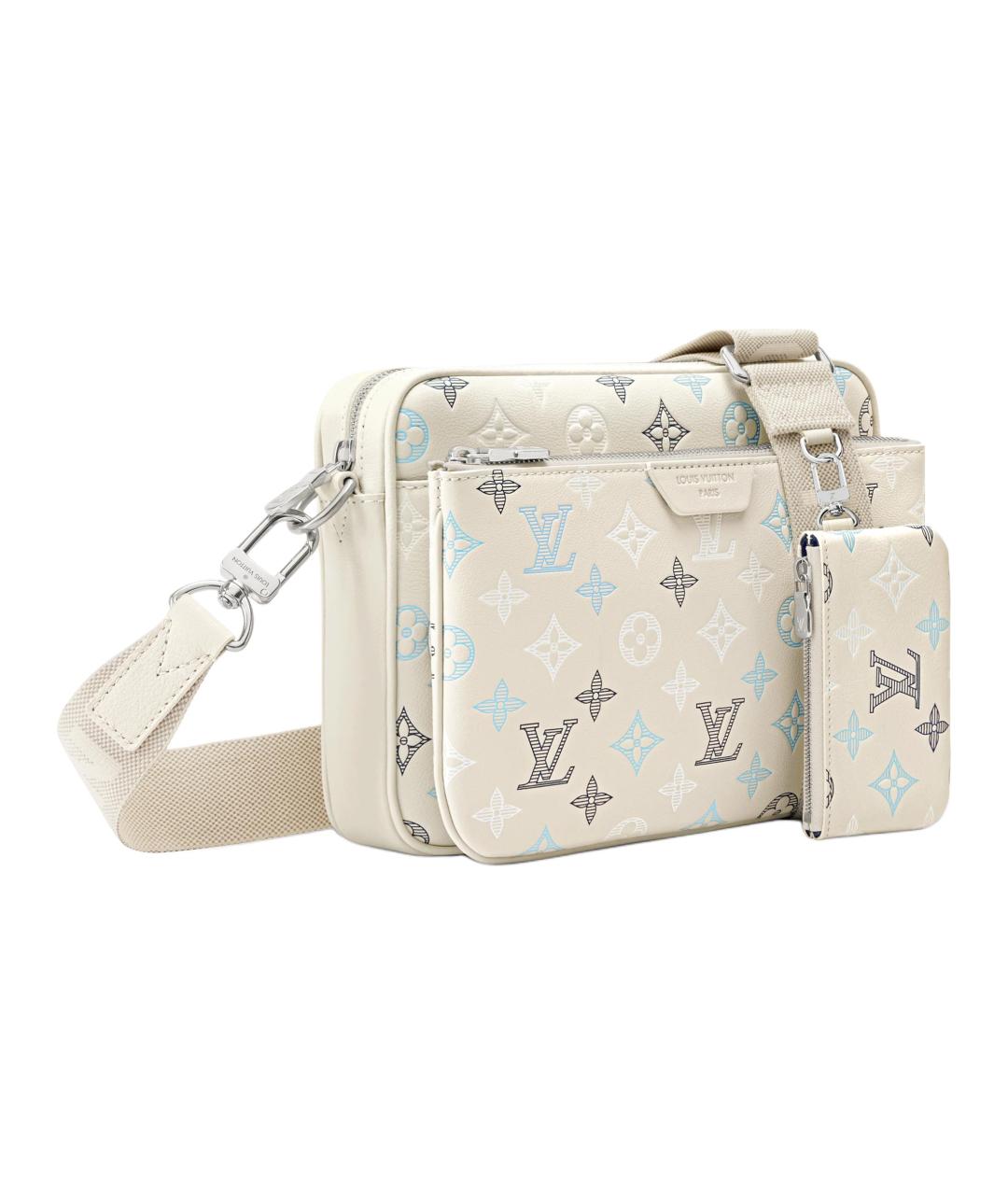 LOUIS VUITTON Белая сумка на плечо, фото 3