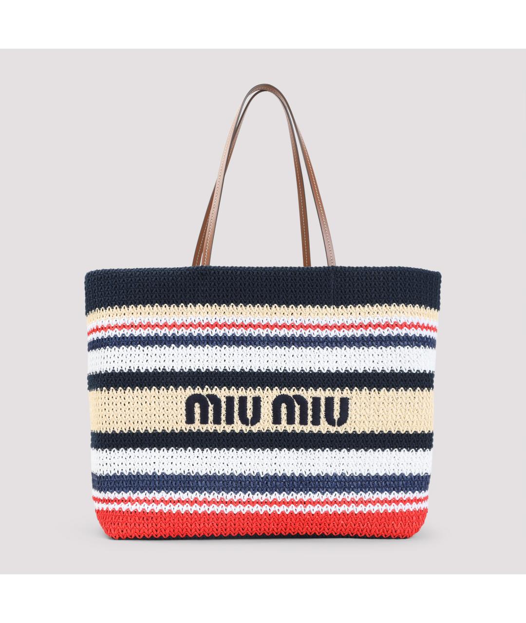 MIU MIU Мульти хлопковая сумка тоут, фото 2