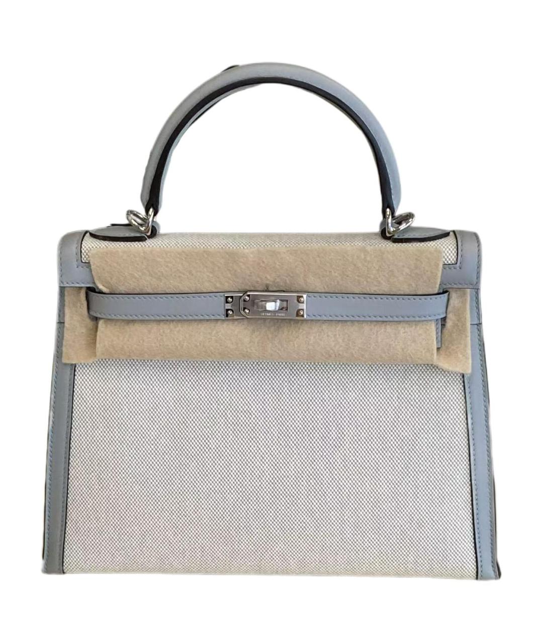 HERMES Белая сумка с короткими ручками, фото 1