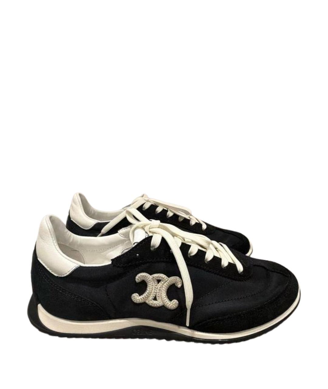 CELINE Черные замшевые кеды, фото 1