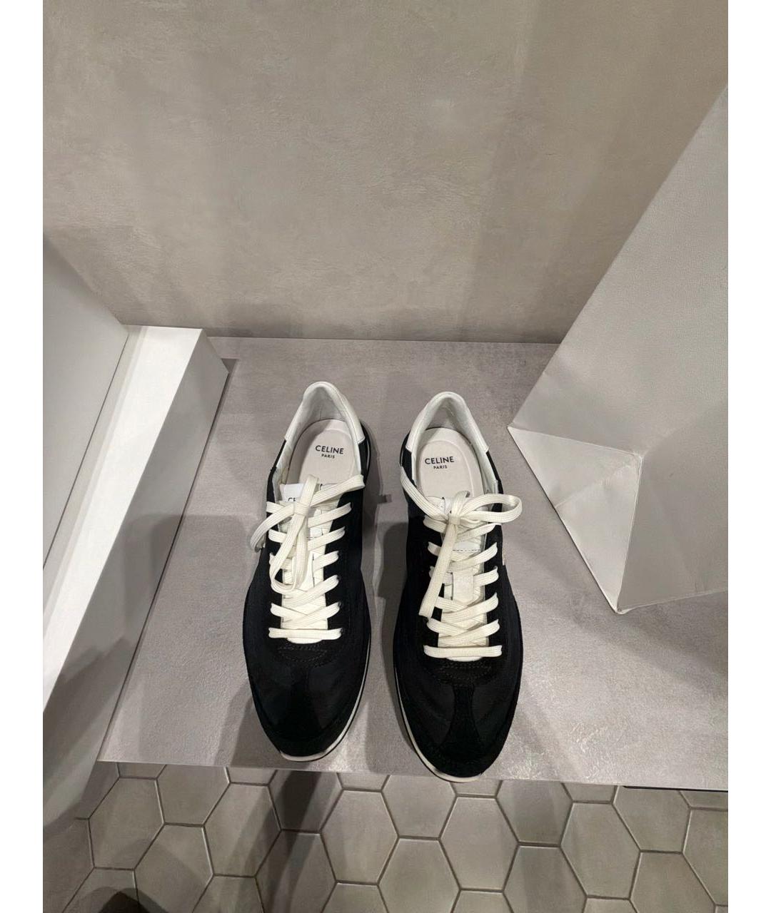 CELINE Черные замшевые кеды, фото 2