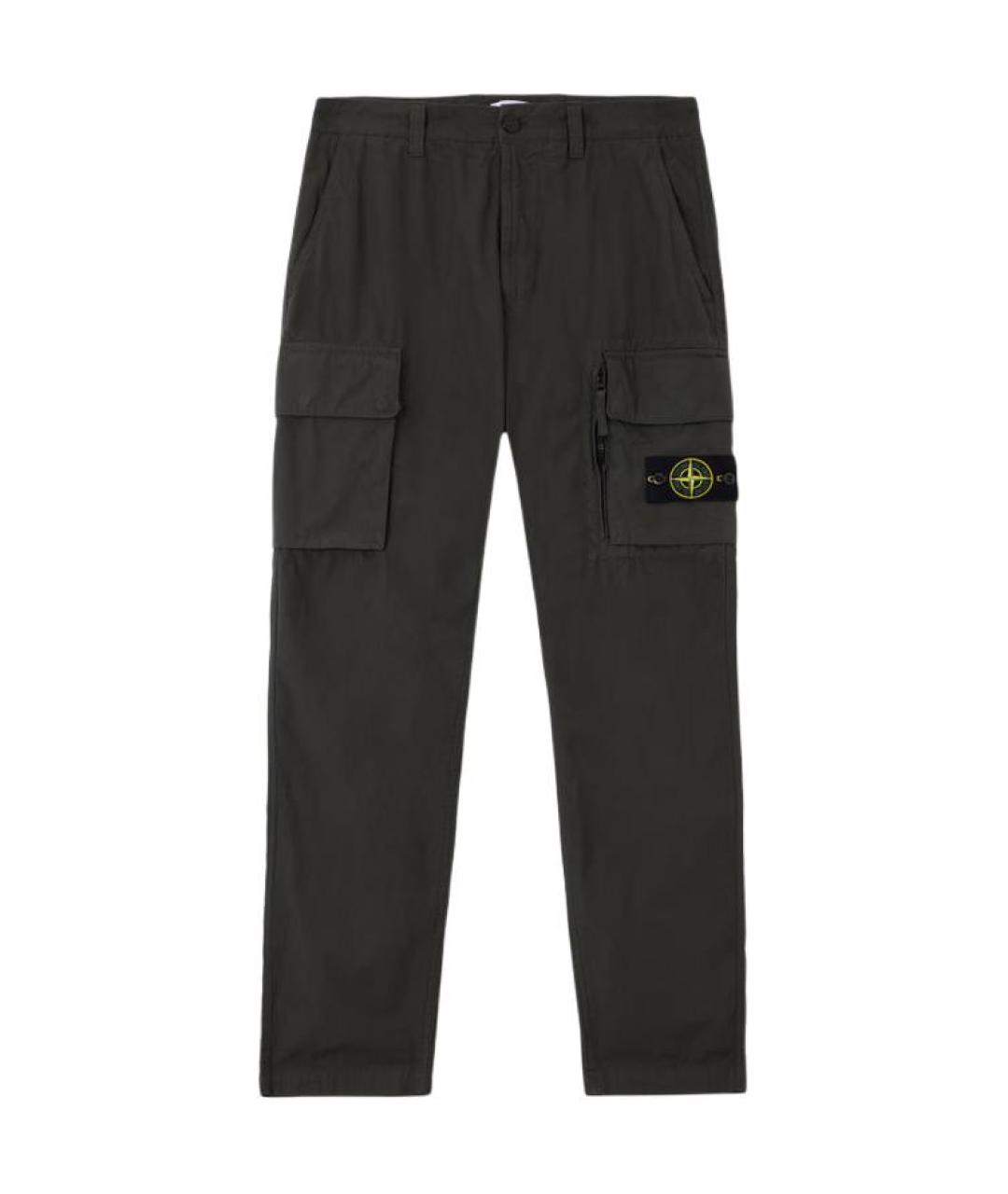 STONE ISLAND Серые повседневные брюки, фото 1