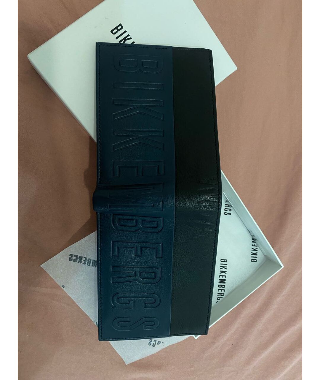 BIKKEMBERGS Темно-синий кошелек из искусственной кожи, фото 3