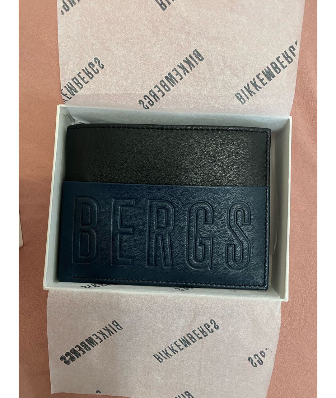 BIKKEMBERGS Темно-синий кошелек из искусственной кожи, фото 5