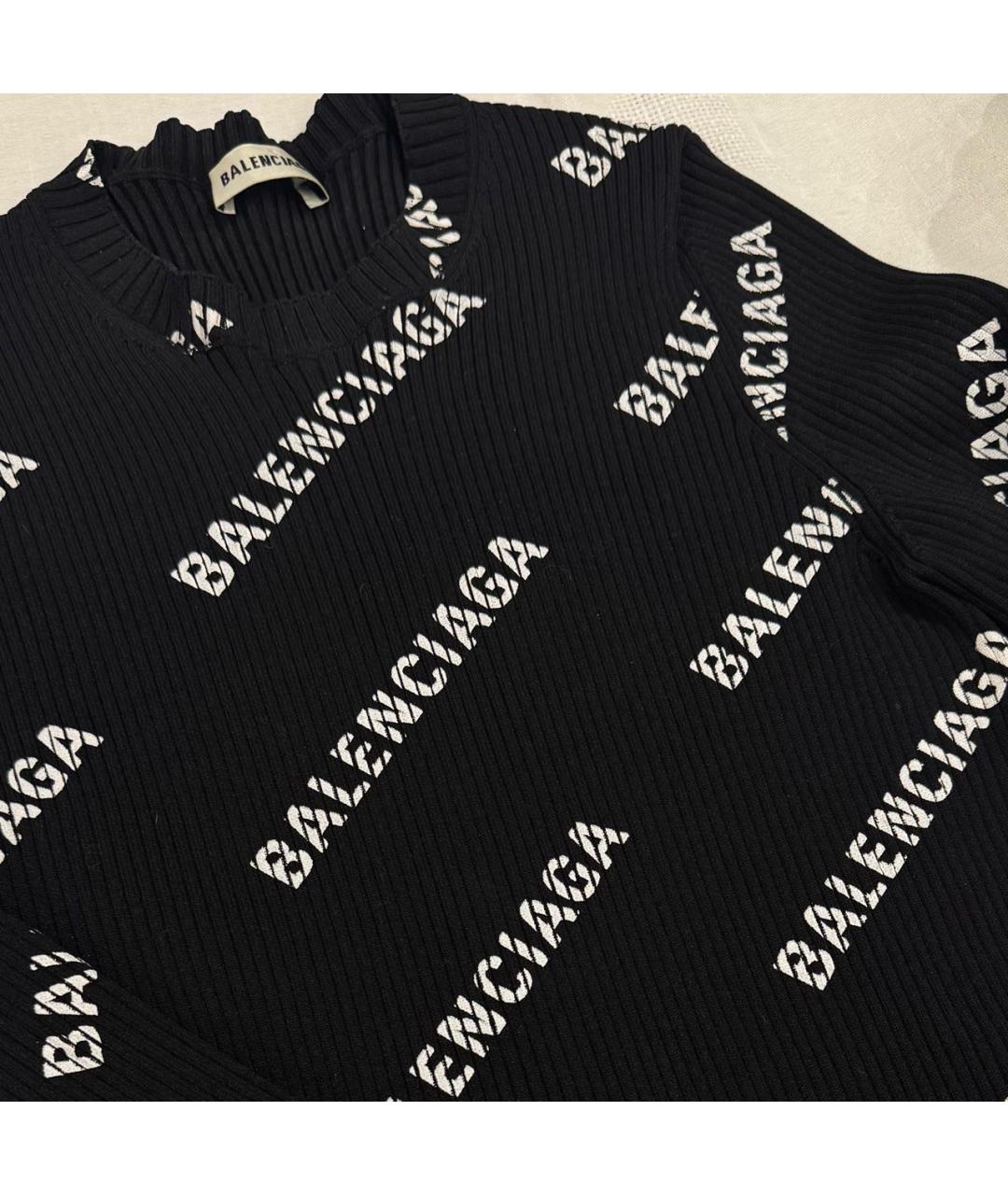 BALENCIAGA Черная блузы, фото 3