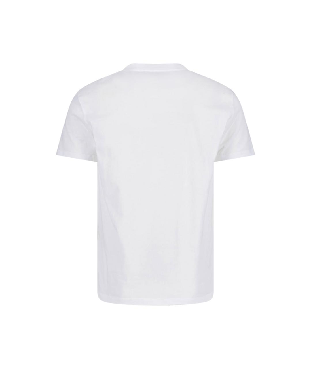 VALENTINO Белая хлопковая футболка, фото 2