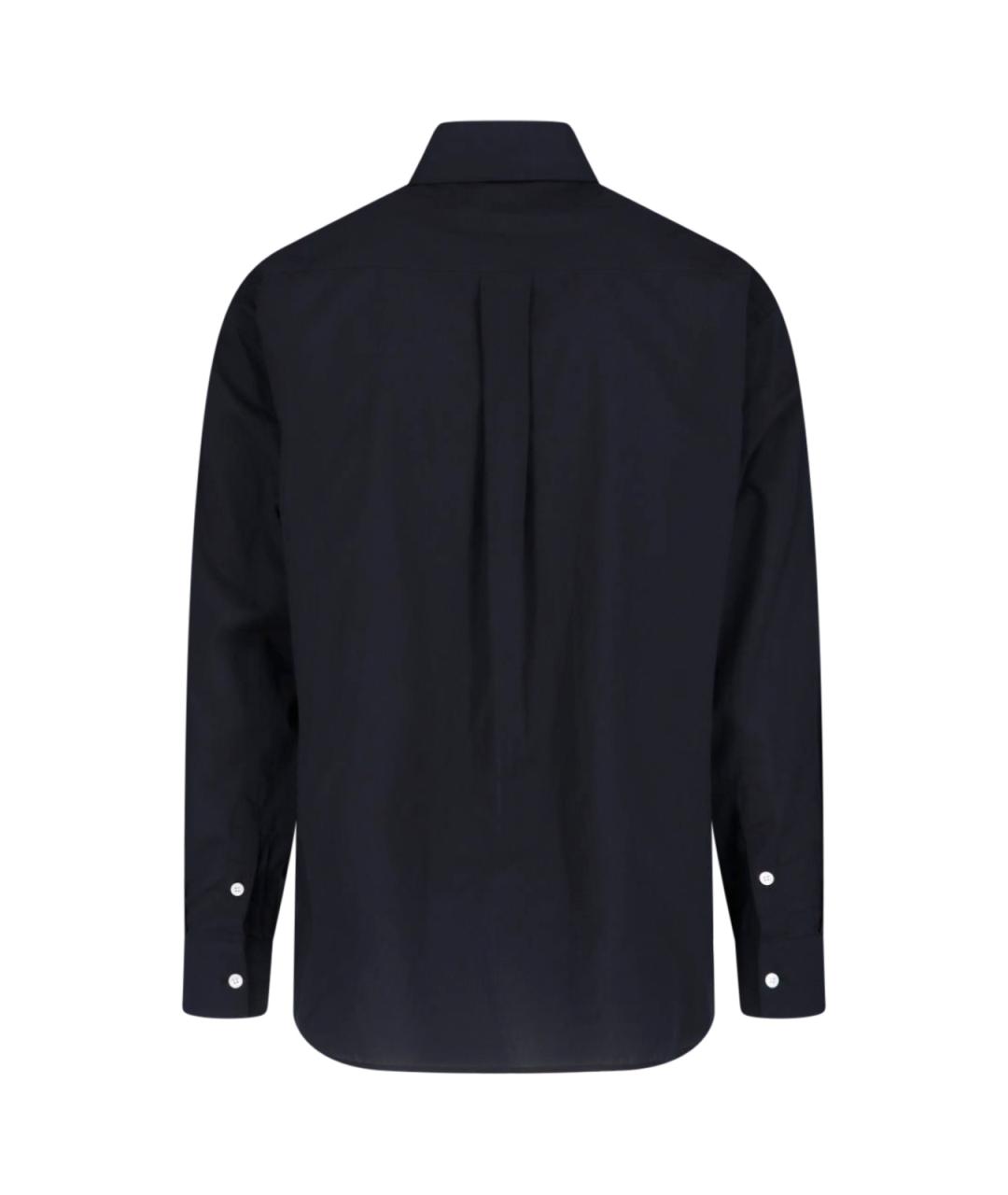 LEMAIRE Черная хлопковая кэжуал рубашка, фото 2