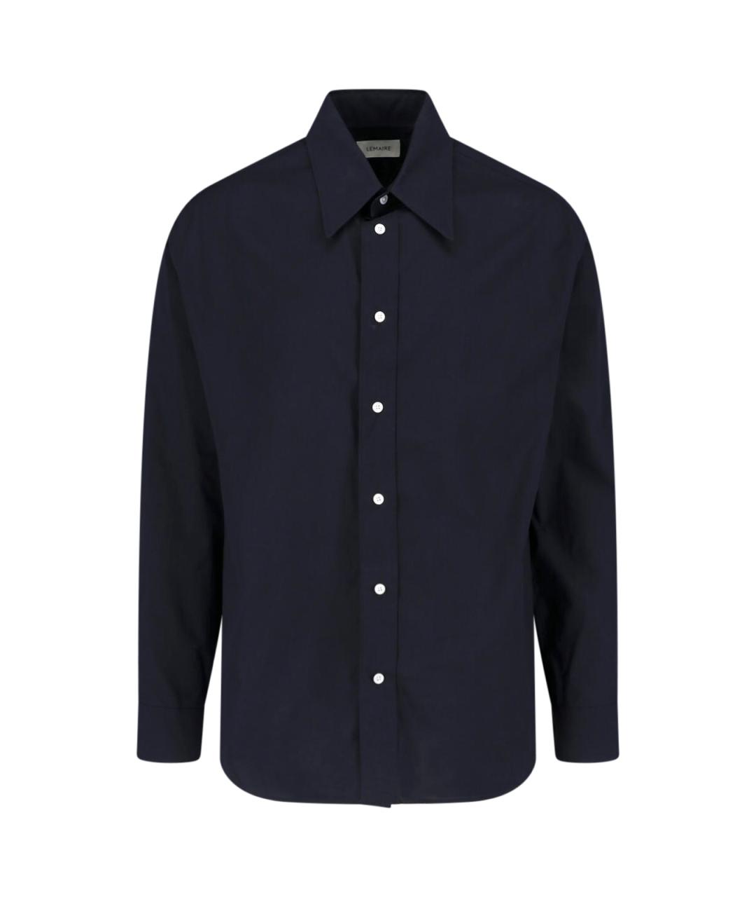 LEMAIRE Черная хлопковая кэжуал рубашка, фото 1