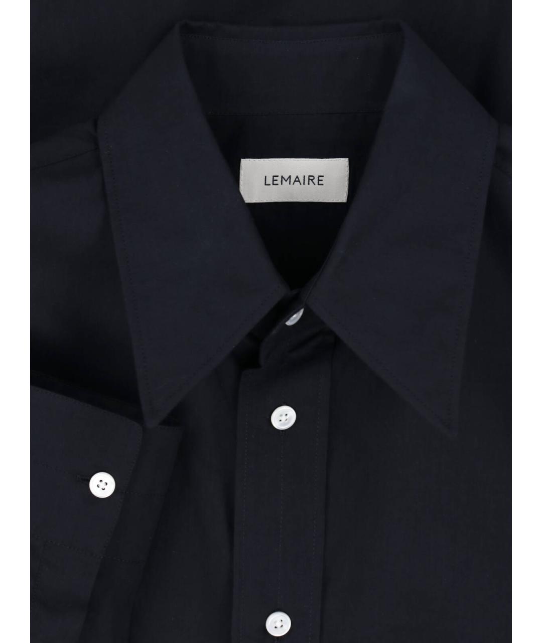 LEMAIRE Черная хлопковая кэжуал рубашка, фото 3