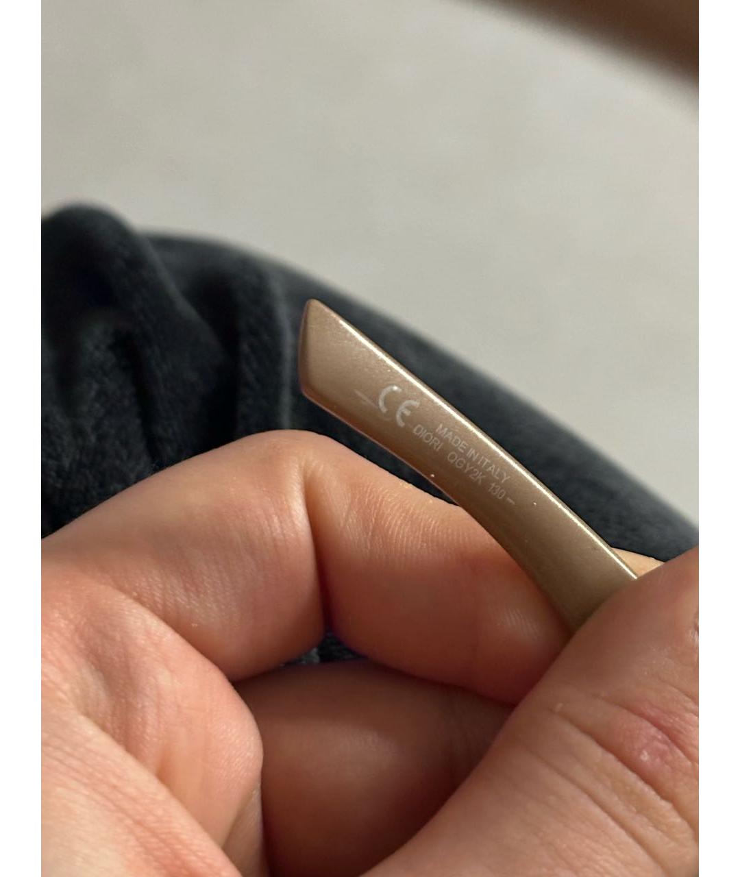 CHRISTIAN DIOR Бежевые металлические солнцезащитные очки, фото 3