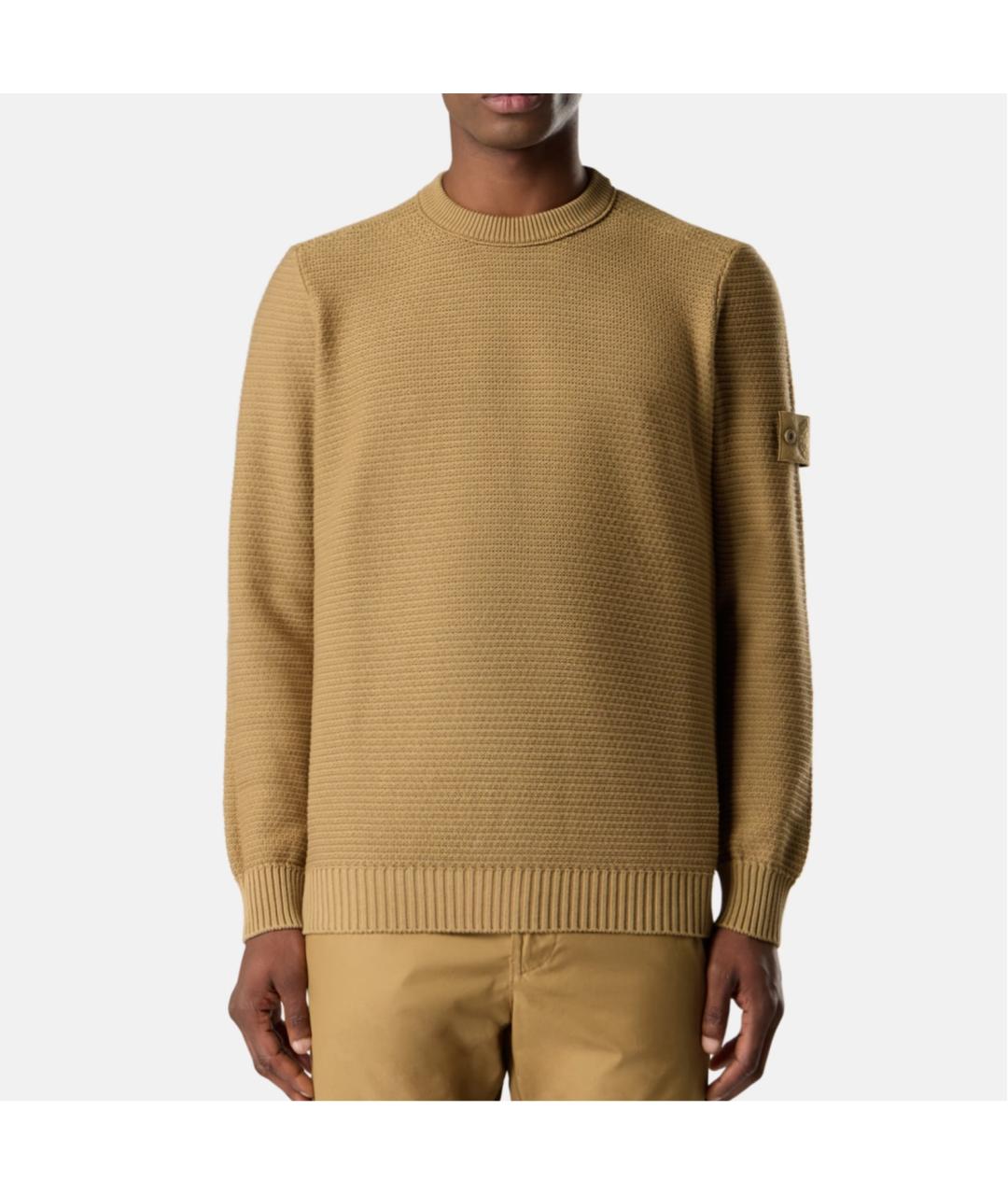 STONE ISLAND Бежевый джемпер / свитер, фото 4