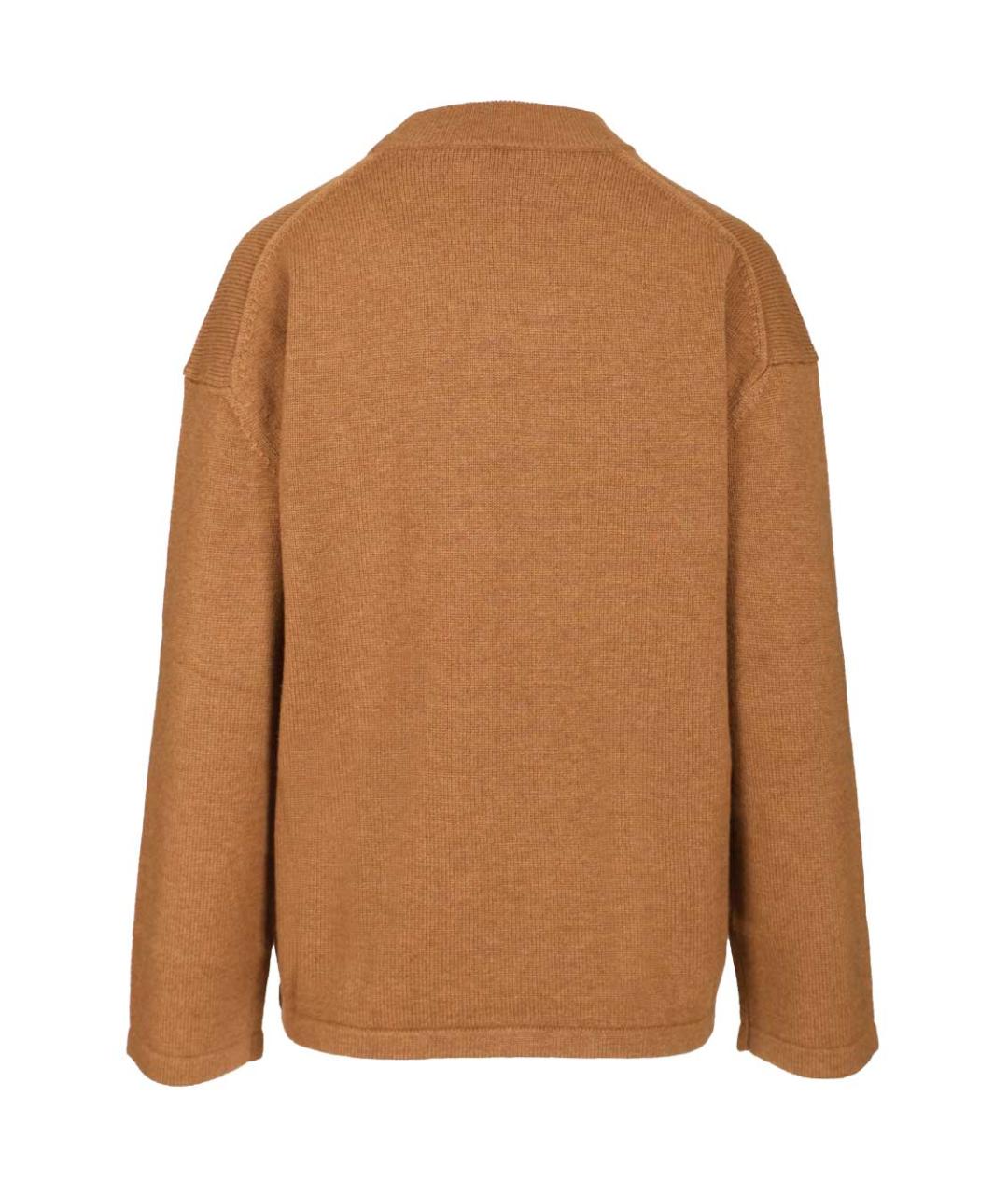 MAX MARA STUDIO Коричневый кашемировый джемпер / свитер, фото 2