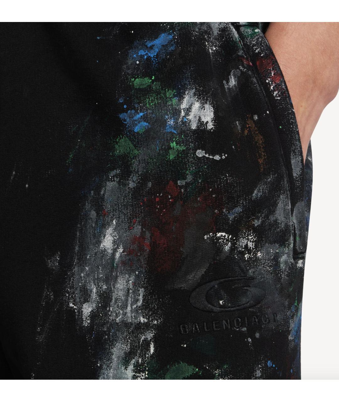 BALENCIAGA Черные хлопковые повседневные брюки, фото 4