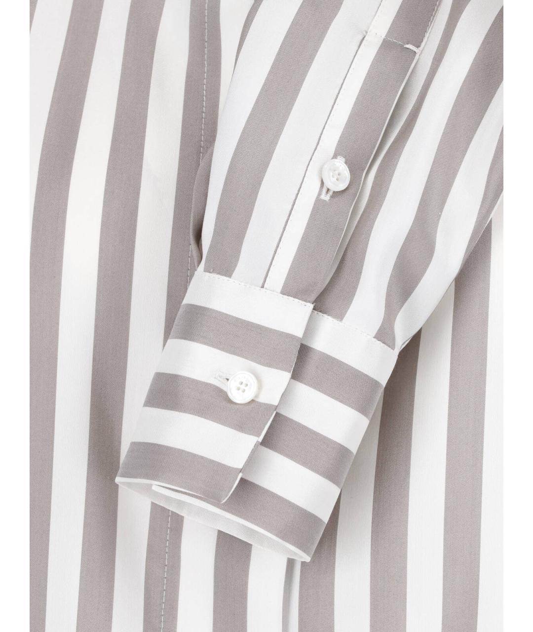 KITON Бежевая шелковая рубашка, фото 5