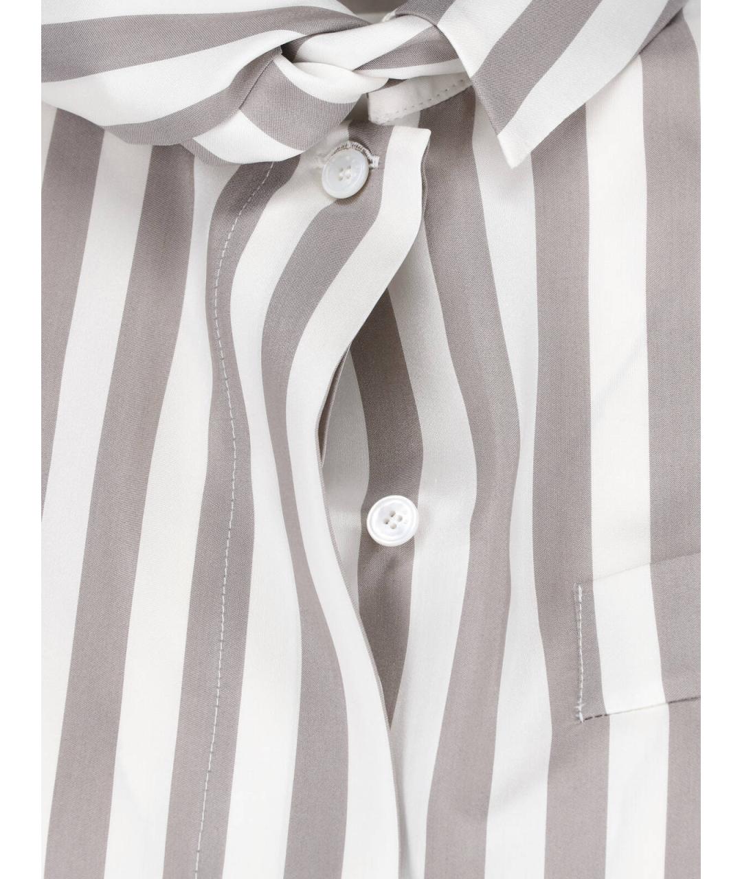 KITON Бежевая шелковая рубашка, фото 4