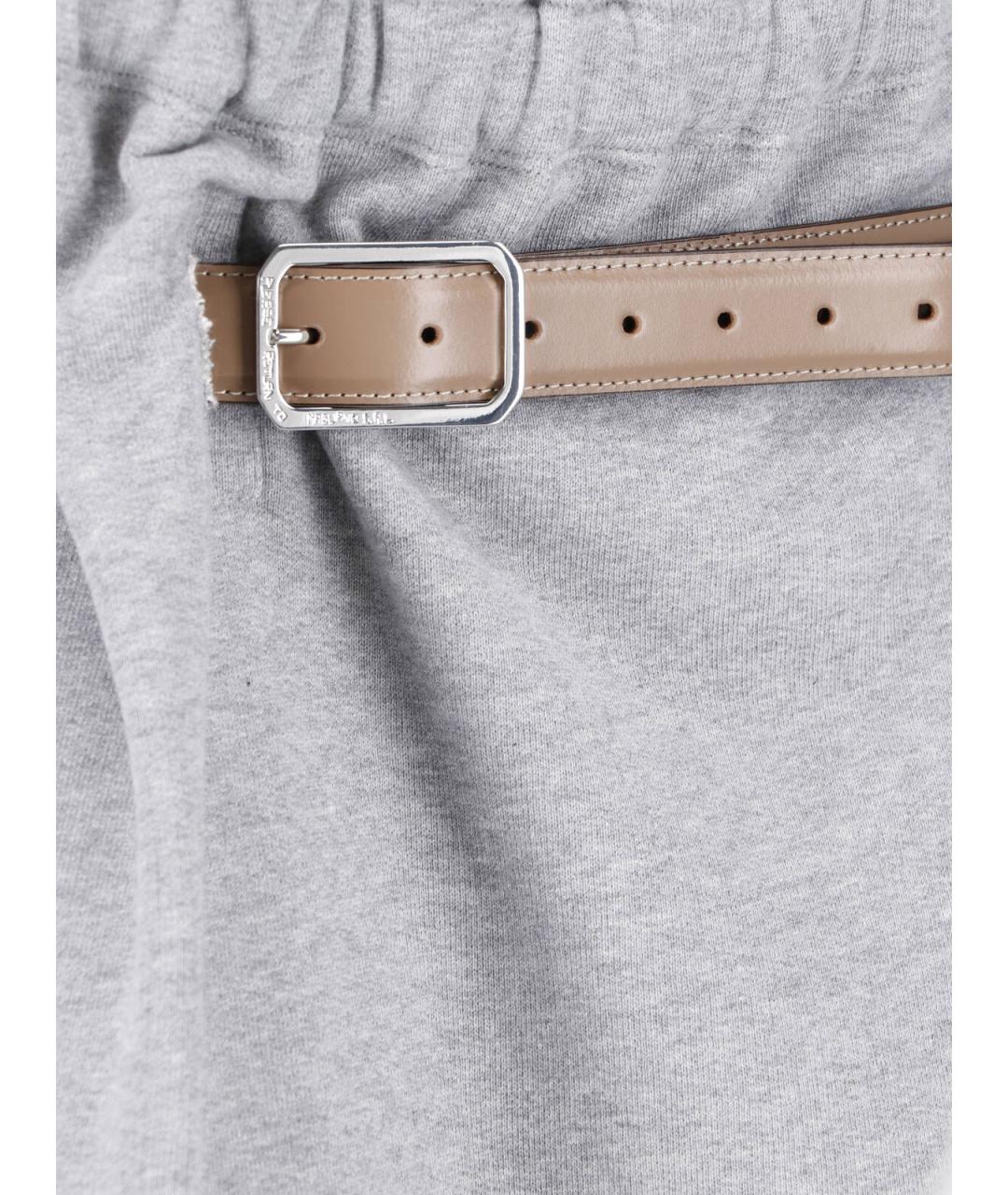 MAGLIANO Серая хлопковая юбка миди, фото 4