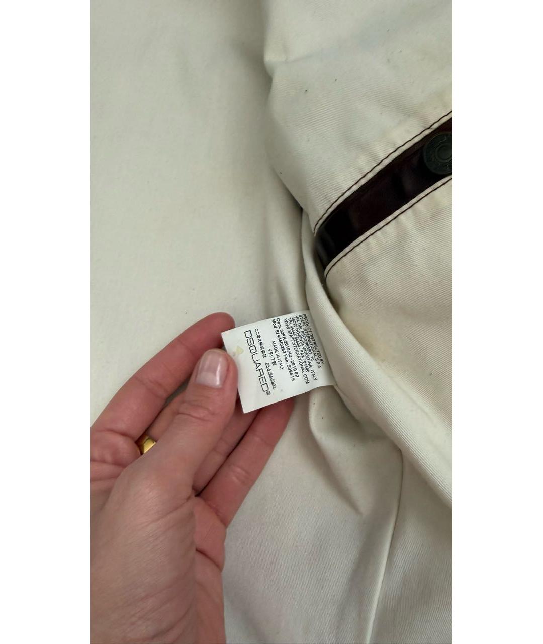 DSQUARED2 Коричневая кожаная куртка, фото 7