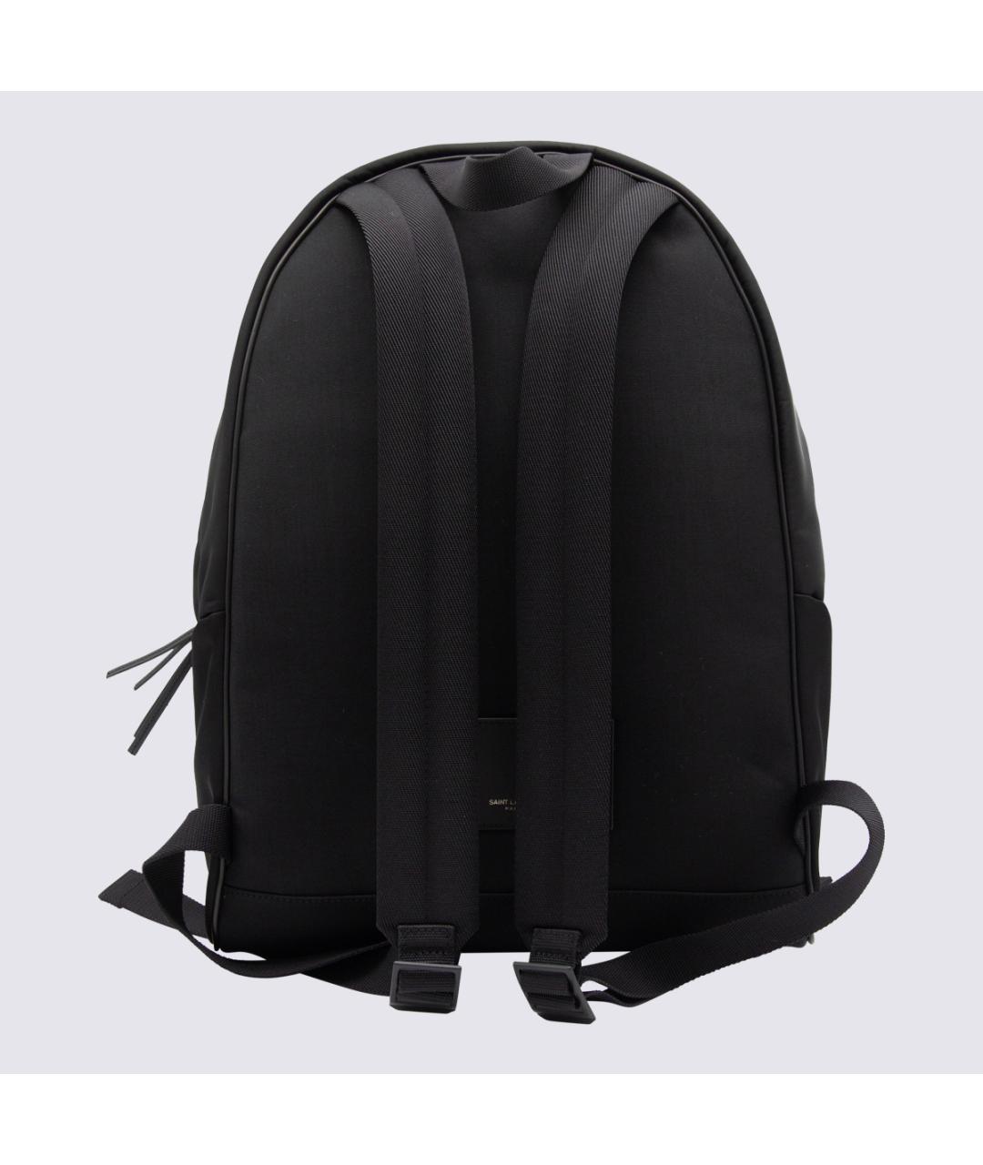 SAINT LAURENT Черный тканевый рюкзак, фото 2