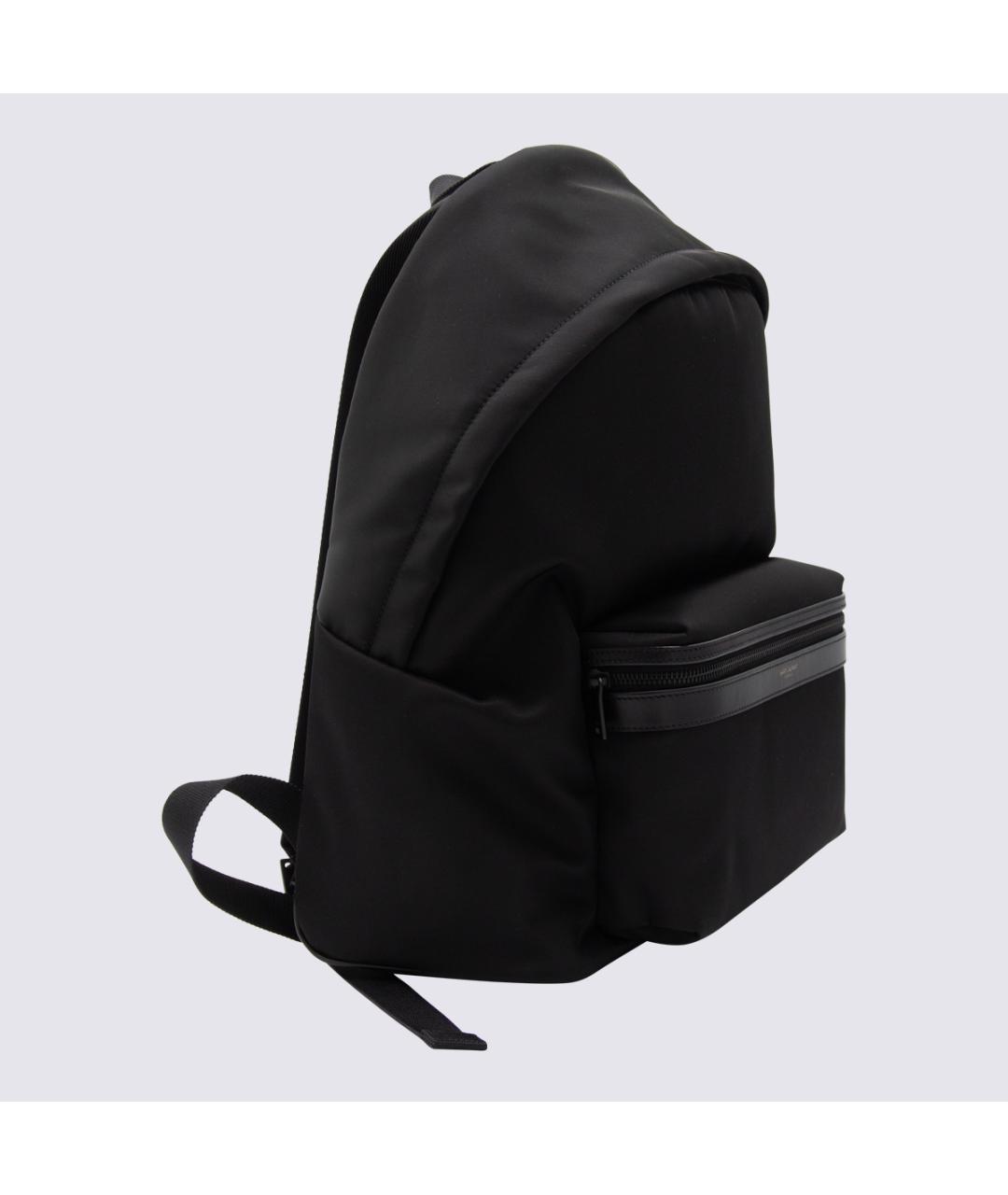 SAINT LAURENT Черный тканевый рюкзак, фото 3