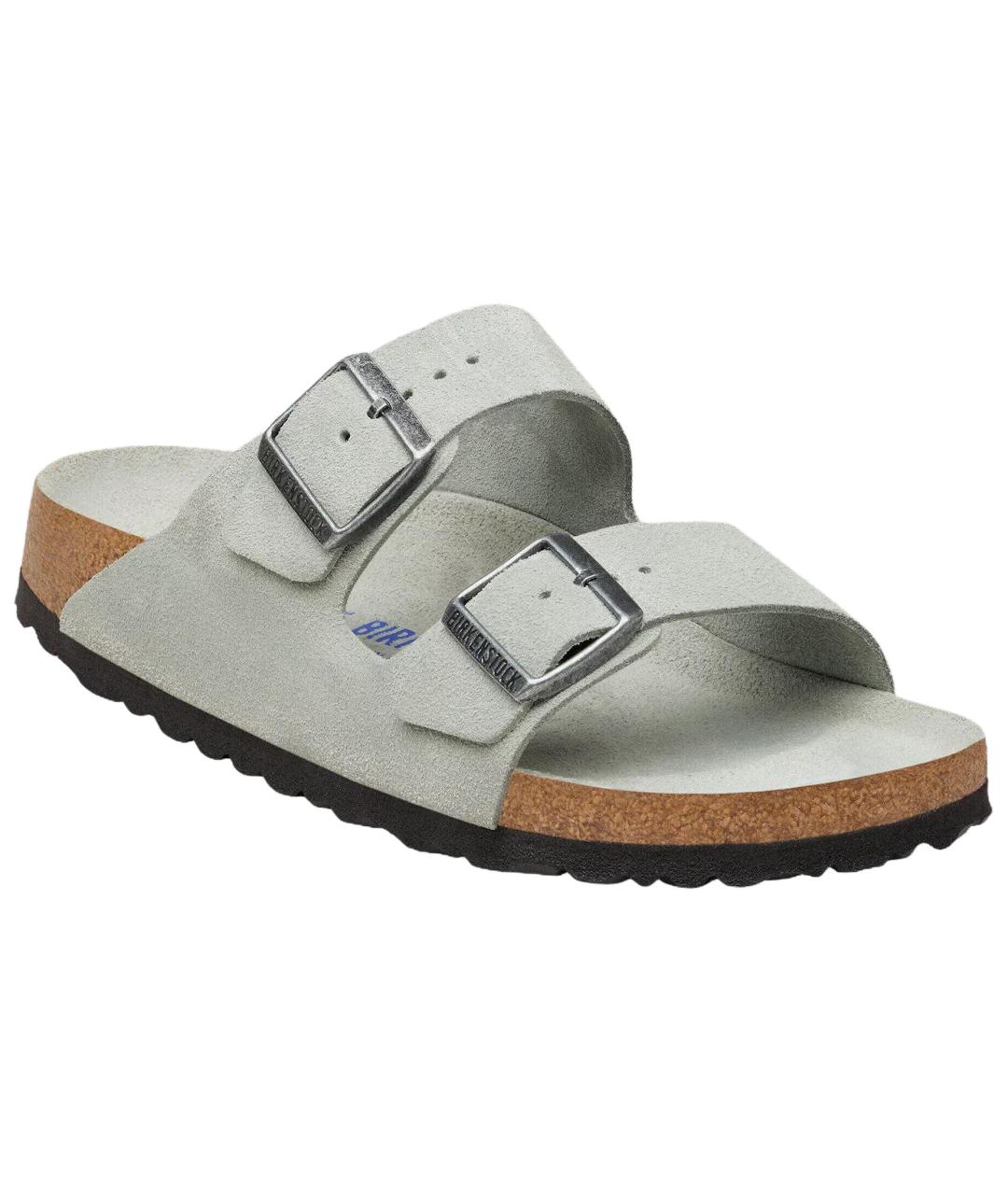 BIRKENSTOCK Зеленые замшевые сандалии, фото 2