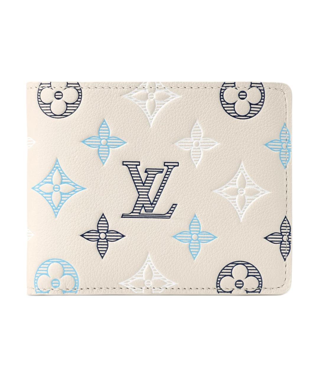 LOUIS VUITTON Белый кожаный кошелек, фото 1