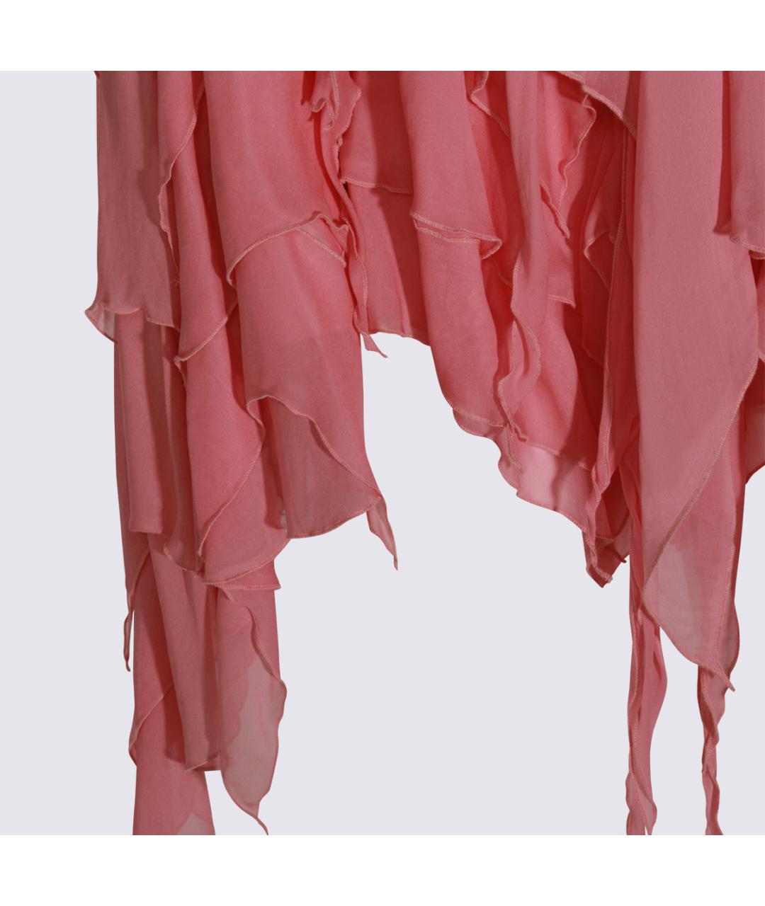 BLUMARINE Розовая вискозная блузы, фото 4