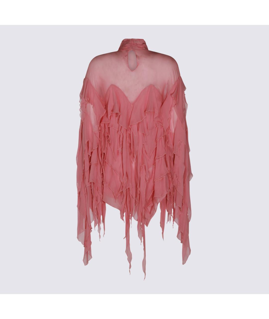 BLUMARINE Розовая вискозная блузы, фото 2