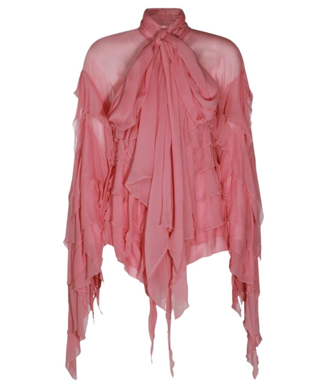 BLUMARINE Розовая вискозная блузы, фото 1