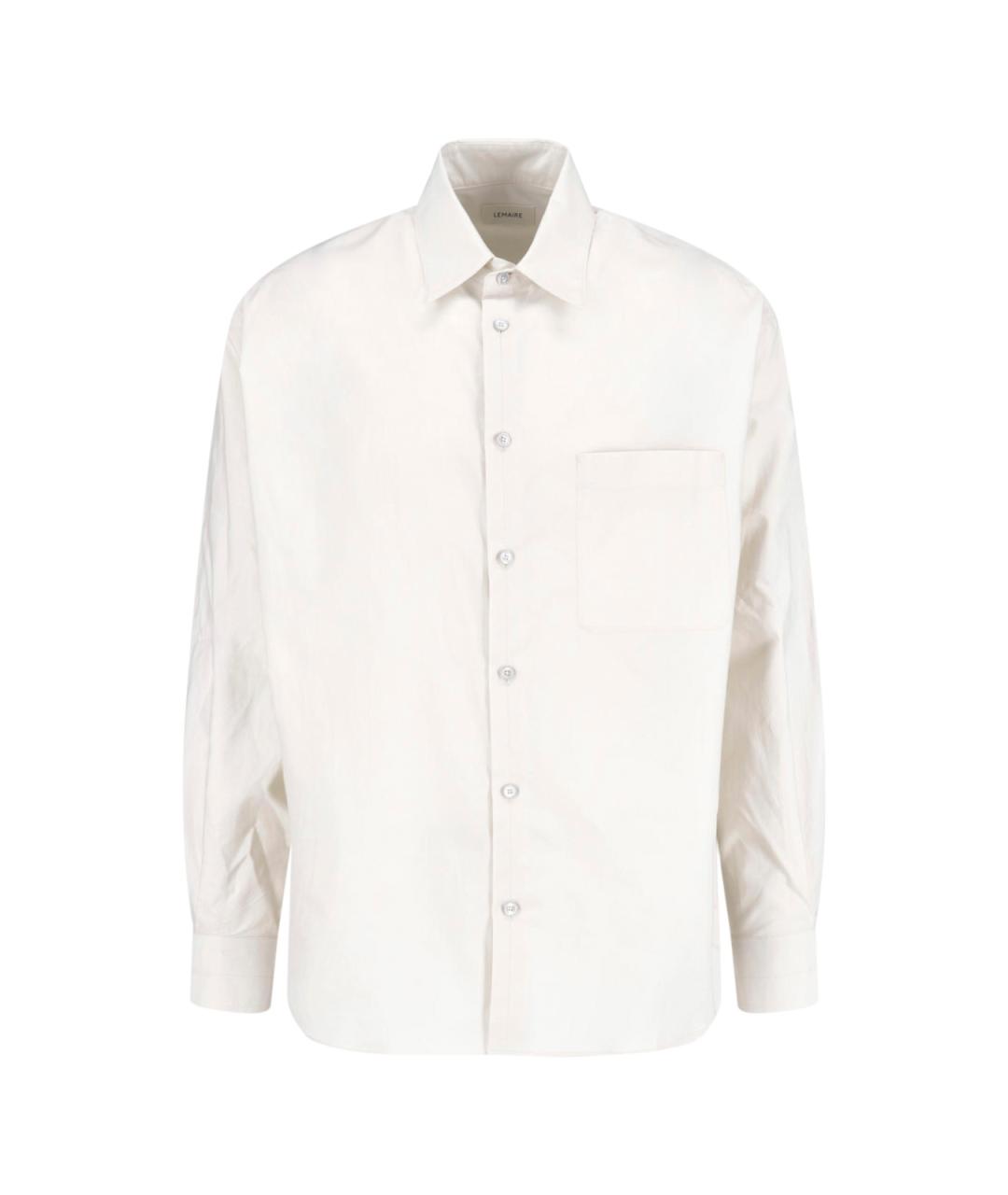 LEMAIRE Белая хлопковая кэжуал рубашка, фото 1