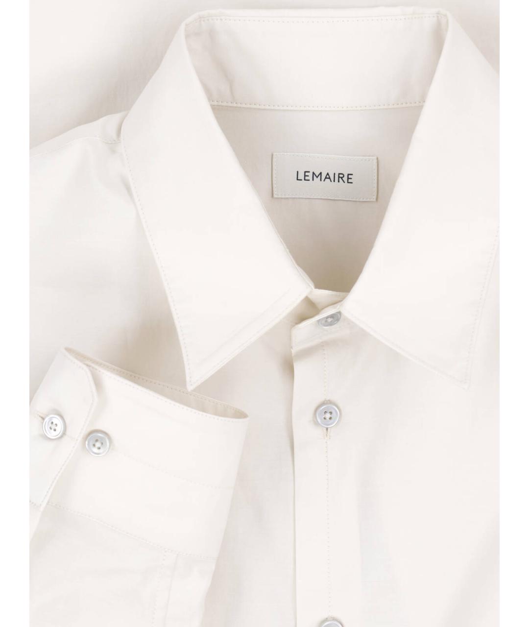 LEMAIRE Белая хлопковая кэжуал рубашка, фото 3